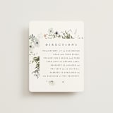 "Wildflower Garden" - Direction Cards in Lace by Hannah Williams - Front