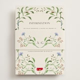 "Wild meadow" - Direction Cards in Elder Flower by Sarah Knight - Assembled with Belly Band