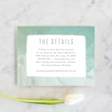 "Painted Sea" - Direction Cards in Seafoam by Hooray Creative - Front