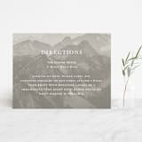 "Modern Mountain" - Direction Cards in Fog by Stephanie Biller - Front