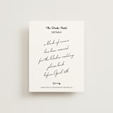 "Hotel" - Direction Cards in Ivory by Studio Suku - Front
