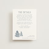 "Aspen Toile" - Direction Cards in Denim by Jenna Holcomb - Front
