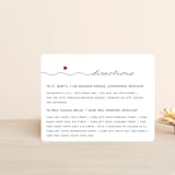 "Love Connection" - Direction Cards in Red Hot by Kim Dietrich Elam - Front