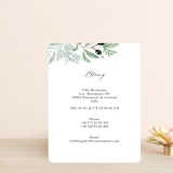 "Olivier" - Direction Cards in Olive by Bonjour Paper - Front