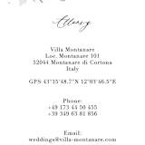 "Olivier" - Direction Cards in Olive by Bonjour Paper - Detail