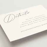 "Scripted Names" - Direction Cards in Pearl by Hooray Creative - Detail