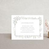 "Dear Greenery" - Direction Cards in Eucalyptus by Hooray Creative - Front