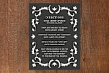 "Jacquard" - Direction Cards in Ebony by Laura Hankins - Front