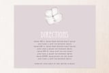 "Sweet Hydrangea" - Direction Cards in Lilac by R studio - Front