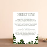 "Mountain View" - Direction Cards in Pine Green by Ariel Rutland - Front