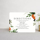 "Orange Blossoms" - Direction Cards in Pearl by Susan Moyal - Front