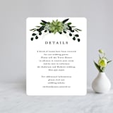 "Agave & Greens" - Direction Cards in Ivory by Susan Moyal - Front