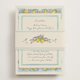 "Amalfi Coast Wedding" - Direction Cards in Aqua by Chris Griffith - Assembled with Belly Band