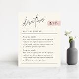 "A Storybook Wedding" - Direction Cards in Blush by Katy Shen - Front