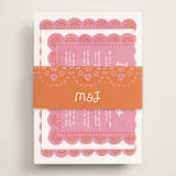 "Vienes" - Direction Cards in Carnation by Itsy Belle Studio - Assembled with Belly Band