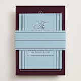 "sophisticate" - Direction Cards in Plum by Owl and Toad - Assembled with Belly Band