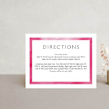 "Skyline -New York" - Direction Cards in Magenta by Laura Condouris - Front