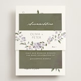 "Sweeping Vine" - Direction Cards in Periwinkle by Itsy Belle Studio - Assembled with Belly Band