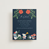 "Disney's Alice In Wonderland Garden Tea Party" - Direction Cards in Evening by Elly - Front
