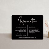"Eternity Script" - Direction Cards in Blush by Michelle Taylor - Front
