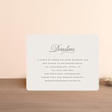"Classic Monogram" - Direction Cards in Cream by Carolyn MacLaren - Front