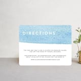 "Painted Sea" - Direction Cards in Sea by Laura Condouris - Front