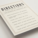 "Classic Type" - Direction Cards in Mocha by Melissa Egan of Pistols - Detail