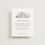 "Boston Toile" - Direction Cards in Marine by Jenna Holcomb - Front