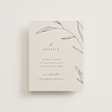 "Waldorf" - Direction Cards in Taupe by Kelly Schmidt - Front