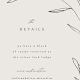 "Waldorf" - Direction Cards in Taupe by Kelly Schmidt - Detail