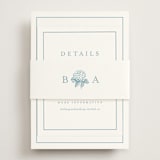 "Hydrangea bloom" - Direction Cards in Seaside by Stacey Meacham - Assembled with Belly Band