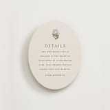 "Blockprint" - Direction Cards in Almond by Olivia Kanaley Inman - Front
