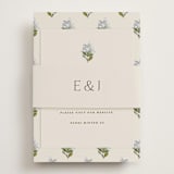 "Blockprint" - Direction Cards in Almond by Olivia Kanaley Inman - Assembled with Belly Band