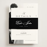 "Side by Side" - Direction Cards in Tuxedo by Orasie - Assembled with Belly Band