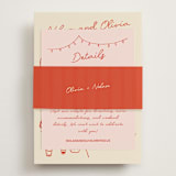 "Party On!" - Direction Cards in Sangria Spark by Zove Ahhh - Assembled with Belly Band