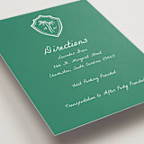 "Palm Tree Crest" - Direction Cards in Palm by Erika Firm - Detail