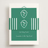 "Palm Tree Crest" - Direction Cards in Palm by Erika Firm - Assembled with Belly Band