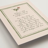"Wedding Tapestry" - Direction Cards in Coral Fern by Chris Griffith - Detail