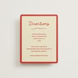 "Big Heart Wedding" - Direction Cards in Cherry by Ani Somi - Front