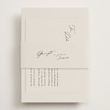 "kinkaid" - Direction Cards in Ivory by Carolyn Nicks - Assembled with Belly Band