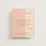 "Typographical Poster" - Direction Cards in Blush by Stacey Day - Front