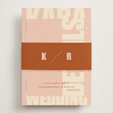 "Typographical Poster" - Direction Cards in Blush by Stacey Day - Assembled with Belly Band