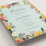 "Tropical Crest" - Direction Cards in Papaya by Susan Moyal - Detail