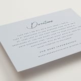 "melihrolo" - Direction Cards in Powder Blue by chocomocacino - Detail