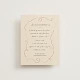 "The Swan" - Direction Cards in Buttercream by Helena Vitto - Front