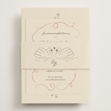 "The Swan" - Direction Cards in Buttercream by Helena Vitto - Assembled with Belly Band