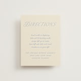 "Luxe" - Direction Cards in Ocean by Baumbirdy - Front