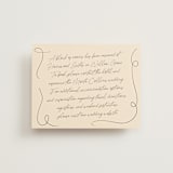 "French Whimsy Script" - Direction Cards in Champagne by Wallace Design Co. - Front