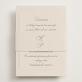"Let's Say I Do" - Direction Cards in Ivory by Petra Kern - Assembled with Belly Band