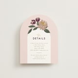 "Wild Peonies" - Direction Cards in Blush by Cindy Reynolds - Front